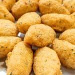 traditional appetizer of the portuguese gastronomy made with codfish, bolinhos de bacalhau